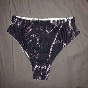 FRW Marble Brazilian High-Waist Rave Bottoms Sz M